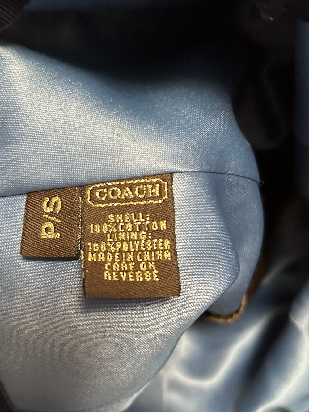 Coach Navy Blue Signature Denim Cadet Cap - Picture 5 of 5